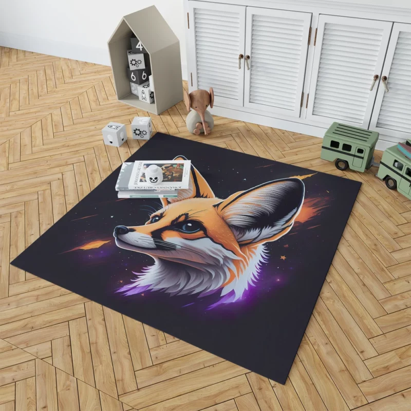 Dog Silhouette T-Shirt Design Rug 1