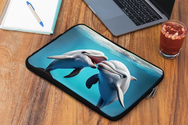 Dolphin Animation Character Laptop Sleeve 2