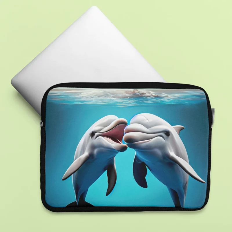 Dolphin Animation Character Laptop Sleeve