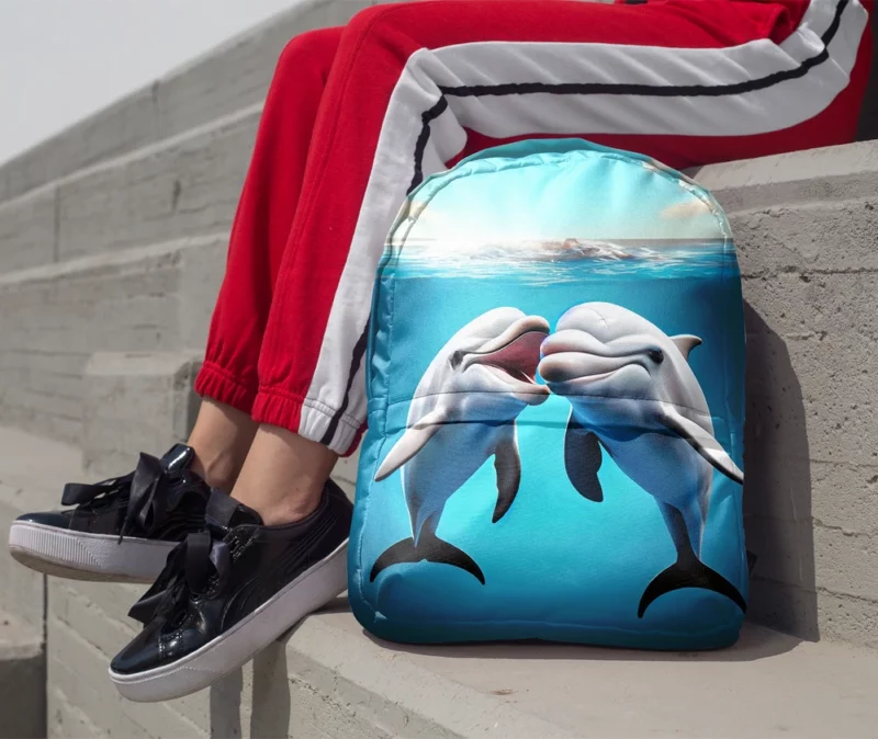 Dolphin Animation Character Minimalist Backpack 1
