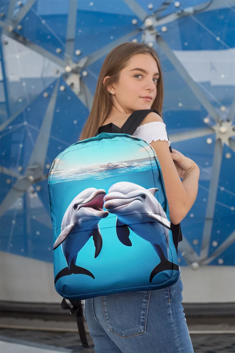 Dolphin Animation Character Minimalist Backpack 2