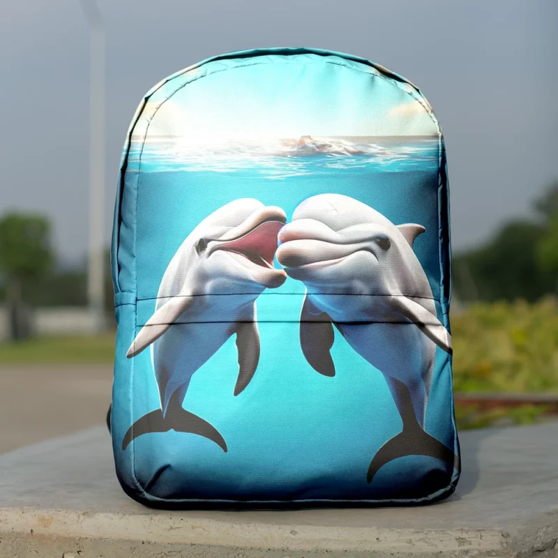 Dolphin Animation Character Minimalist Backpack