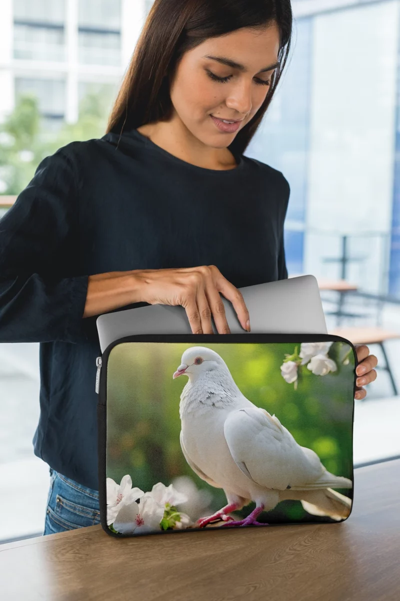 Dove Among Plants and Stone Laptop Sleeve 1