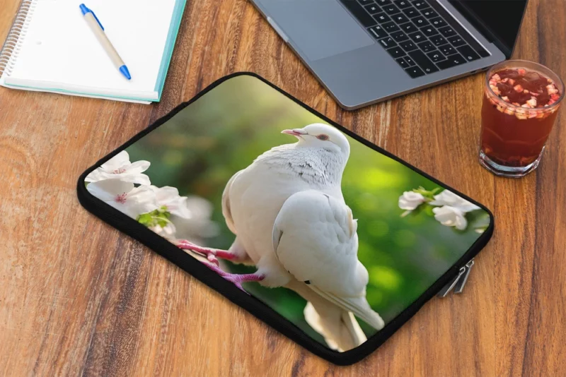 Dove Among Plants and Stone Laptop Sleeve 2