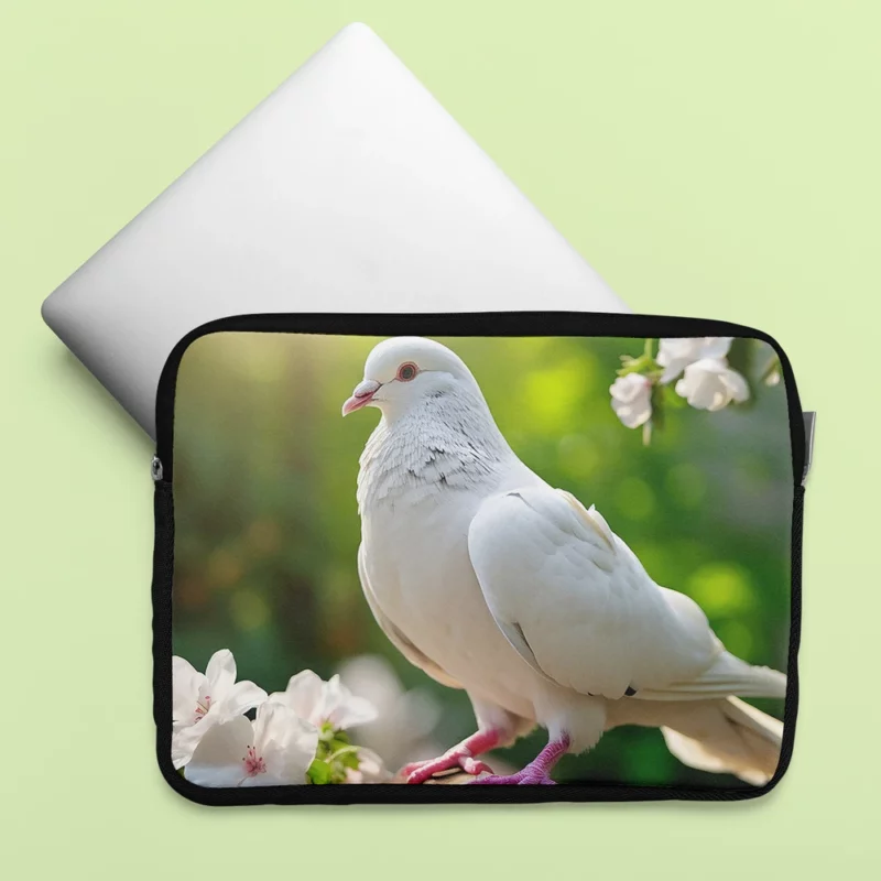 Dove Among Plants and Stone Laptop Sleeve