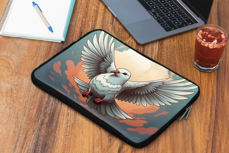 Dove Icon Design Laptop Sleeve 2