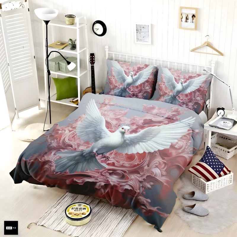 Dove Sky Painting Bedding Set