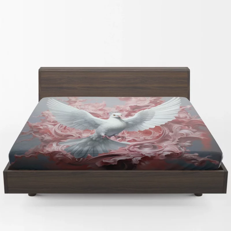 Dove Sky Painting Fitted Sheet 1