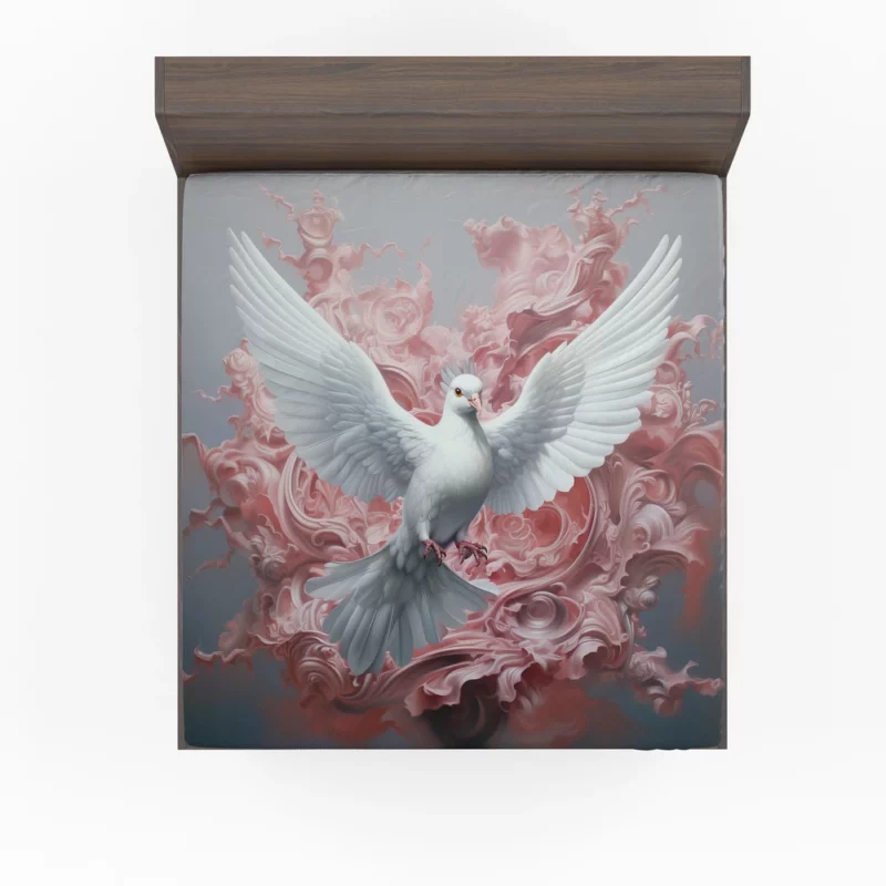 Dove Sky Painting Fitted Sheet