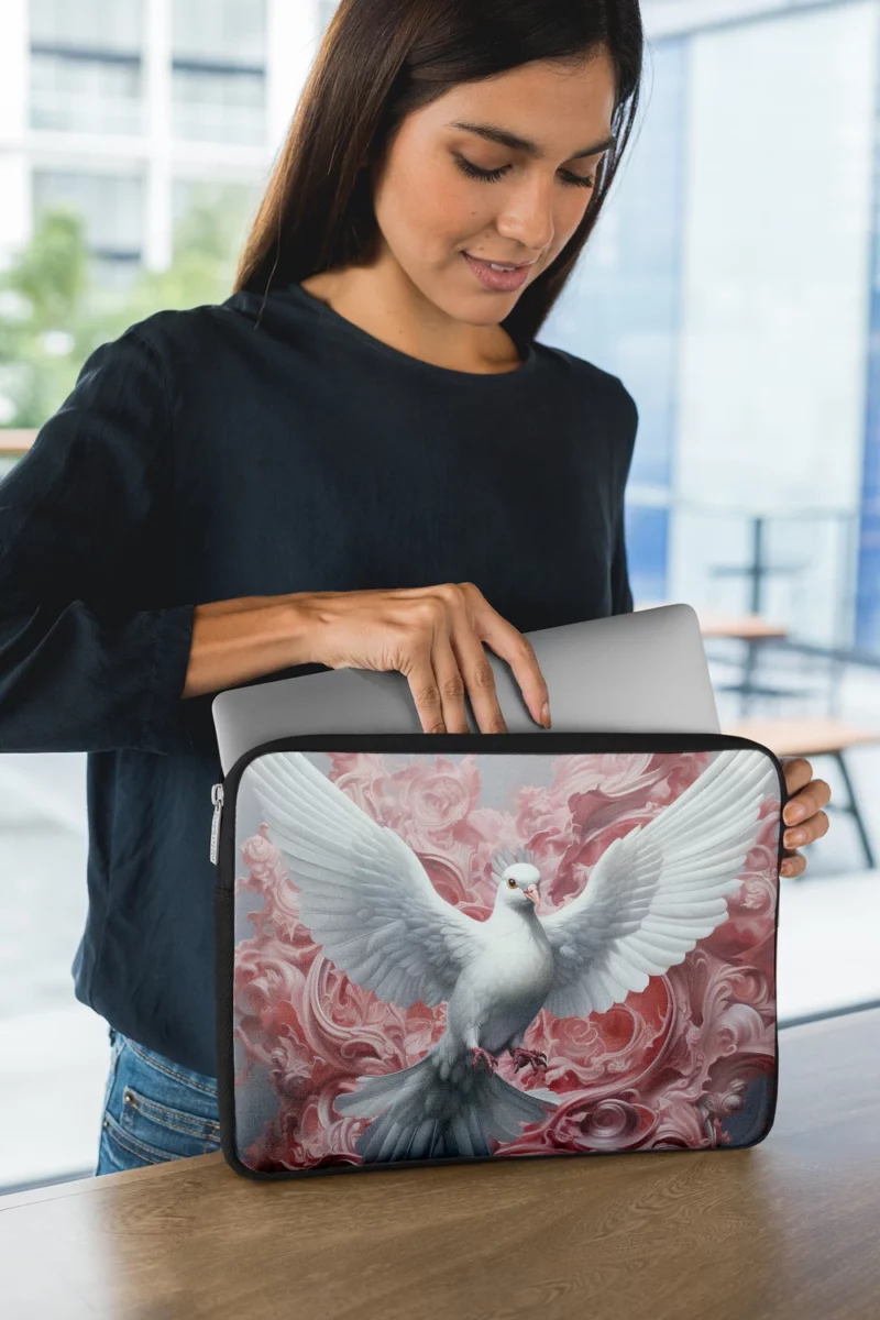 Dove Sky Painting Laptop Sleeve 1