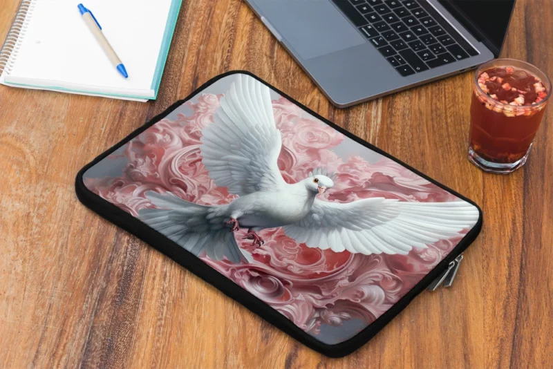 Dove Sky Painting Laptop Sleeve 2