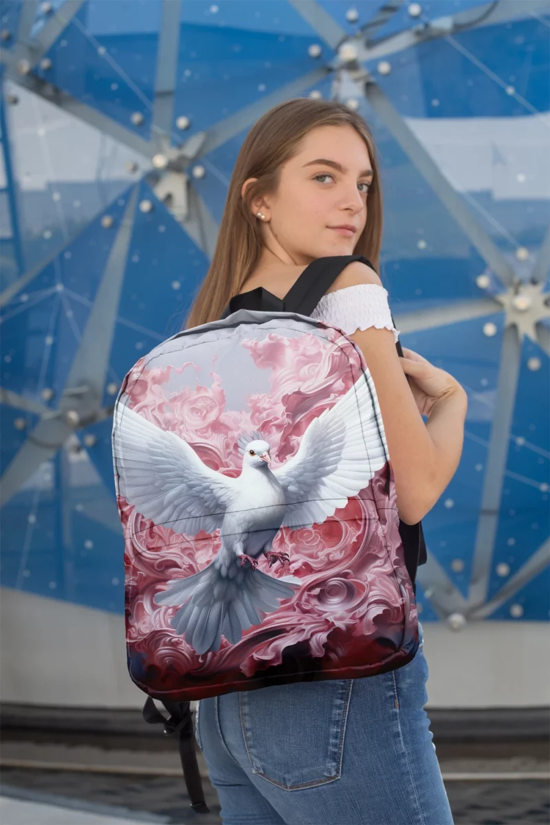 Dove Sky Painting Minimalist Backpack 2