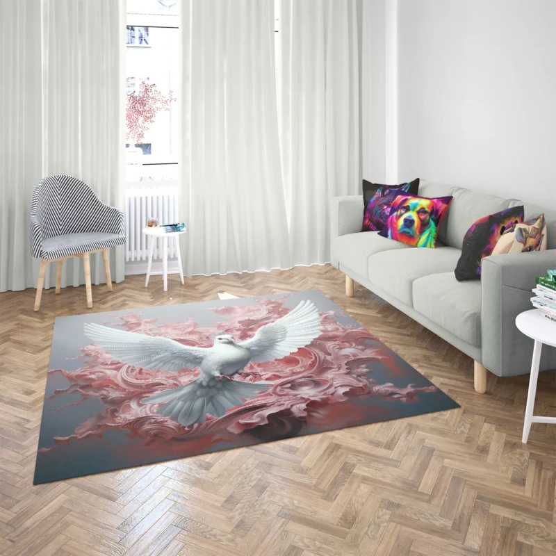 Dove Sky Painting Rug 2