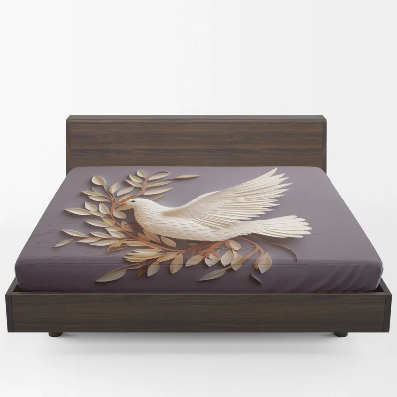 Dove Stone Wall Artwork Fitted Sheet 1