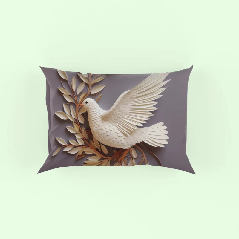 Dove Stone Wall Artwork Pillow Case