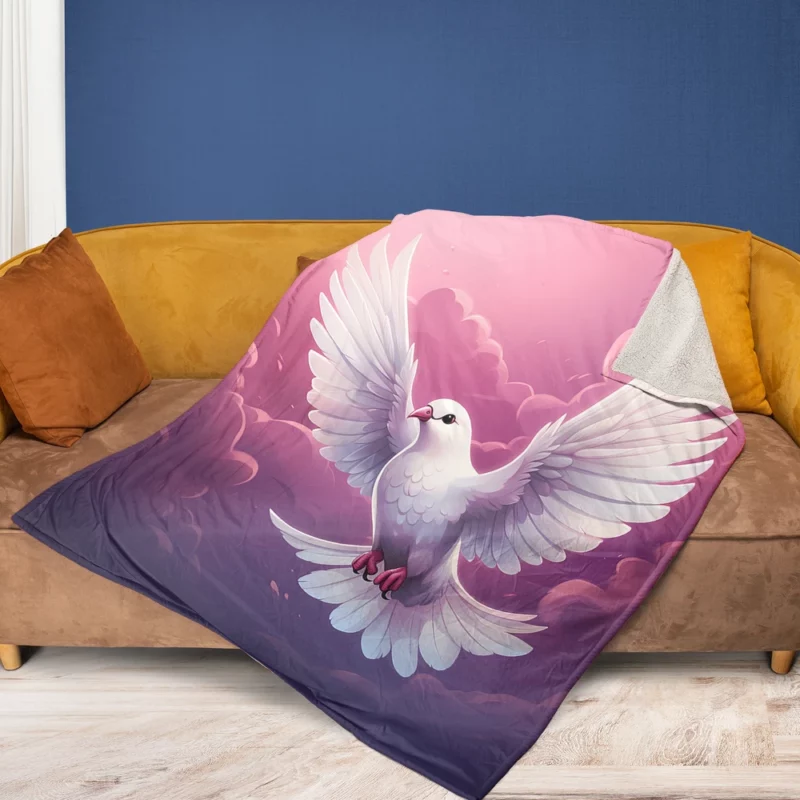 Dove Vector Logo Fleece Blanket 1