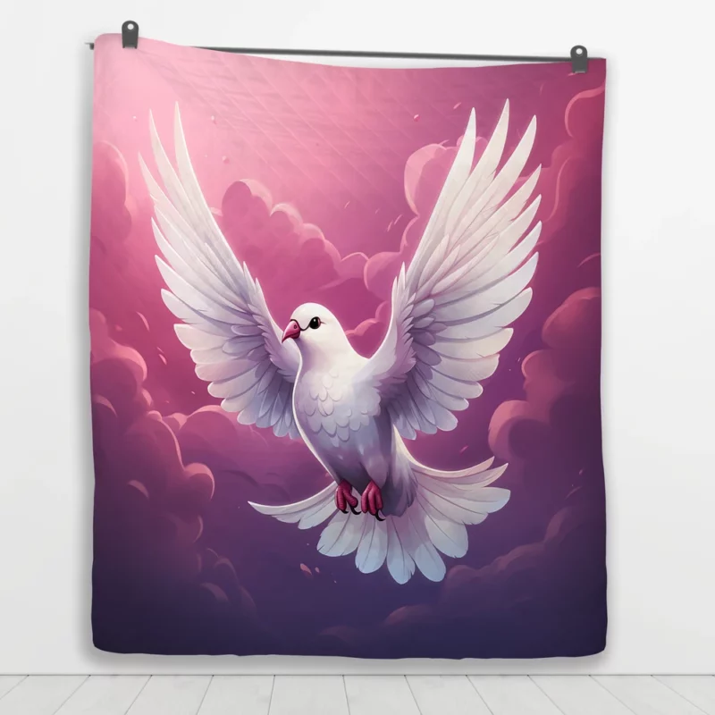 Dove Vector Logo Quilt Blanket 1