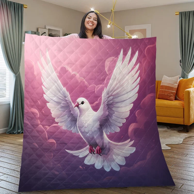 Dove Vector Logo Quilt Blanket