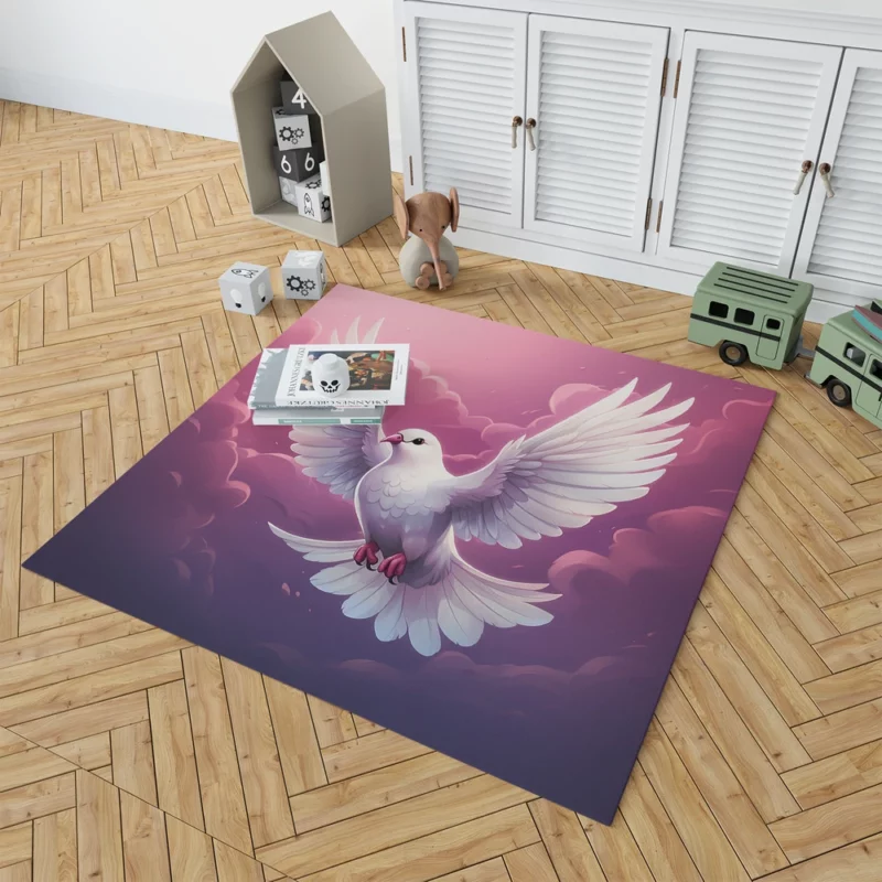 Dove Vector Logo Rug 1