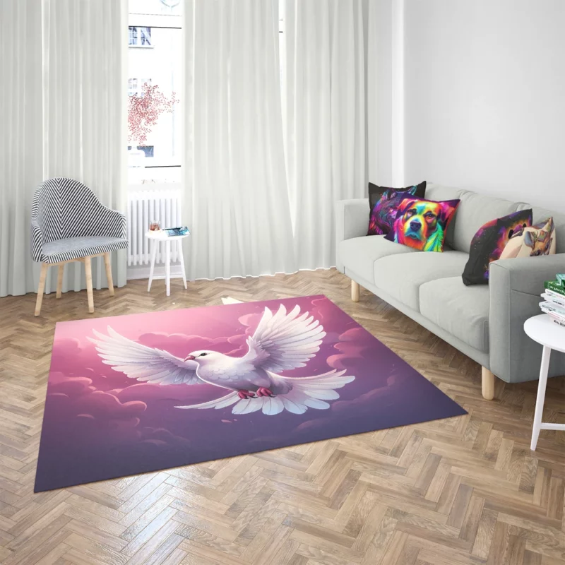 Dove Vector Logo Rug 2