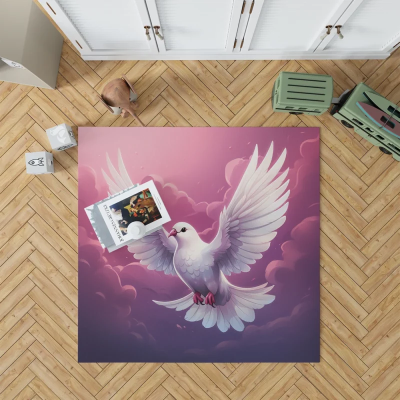 Dove Vector Logo Rug