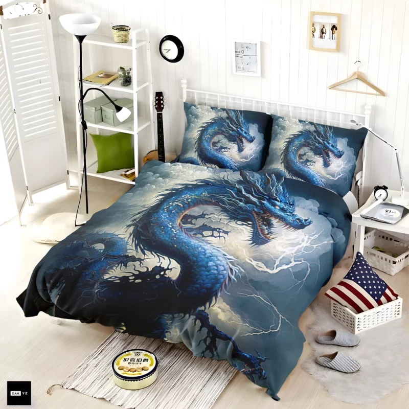 Dragon Breathing Lightning Bedding Set