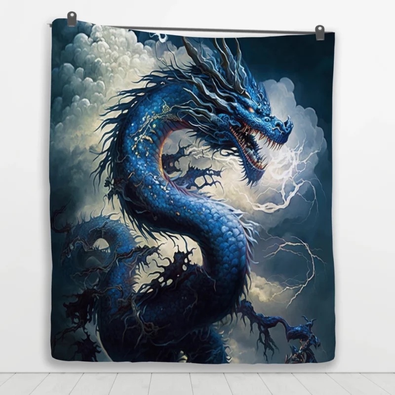 Dragon Breathing Lightning Quilt Blanket 1