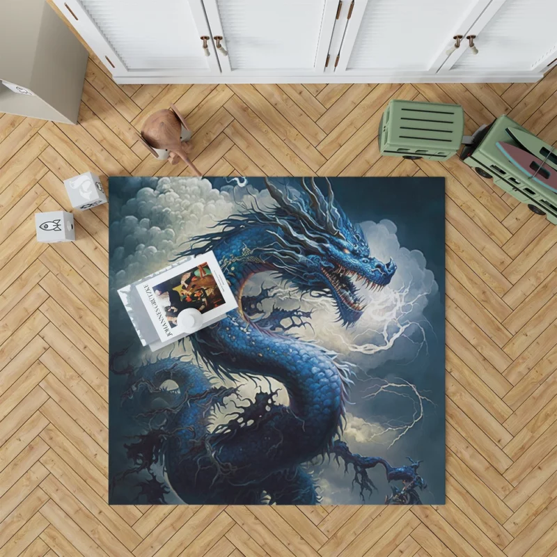 Dragon Breathing Lightning Rug