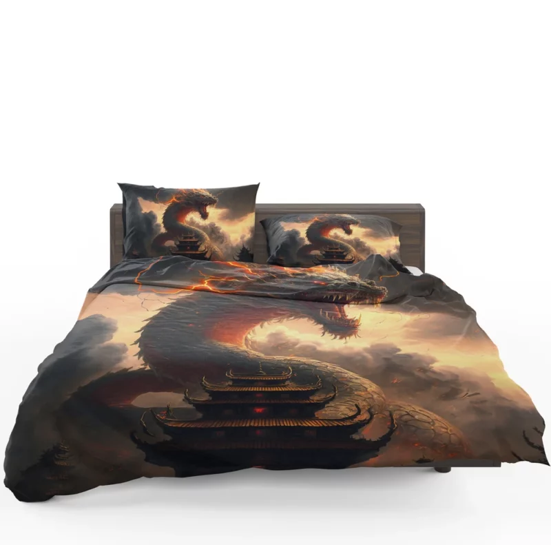 Dragon Creature Close-Up Bedding Set 1