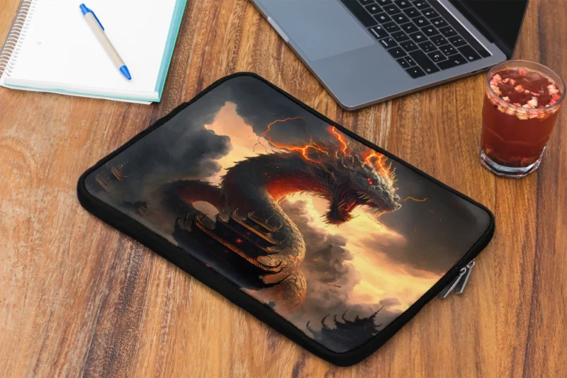 Dragon Creature Close Up Laptop Sleeve 2