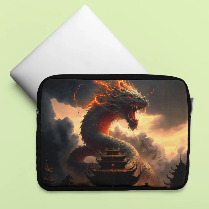 Dragon Creature Close-Up Laptop Sleeve