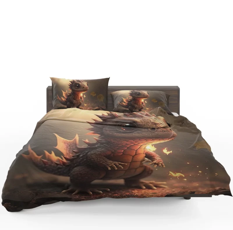 Dragon Preparing Fire Breath Bedding Set 1