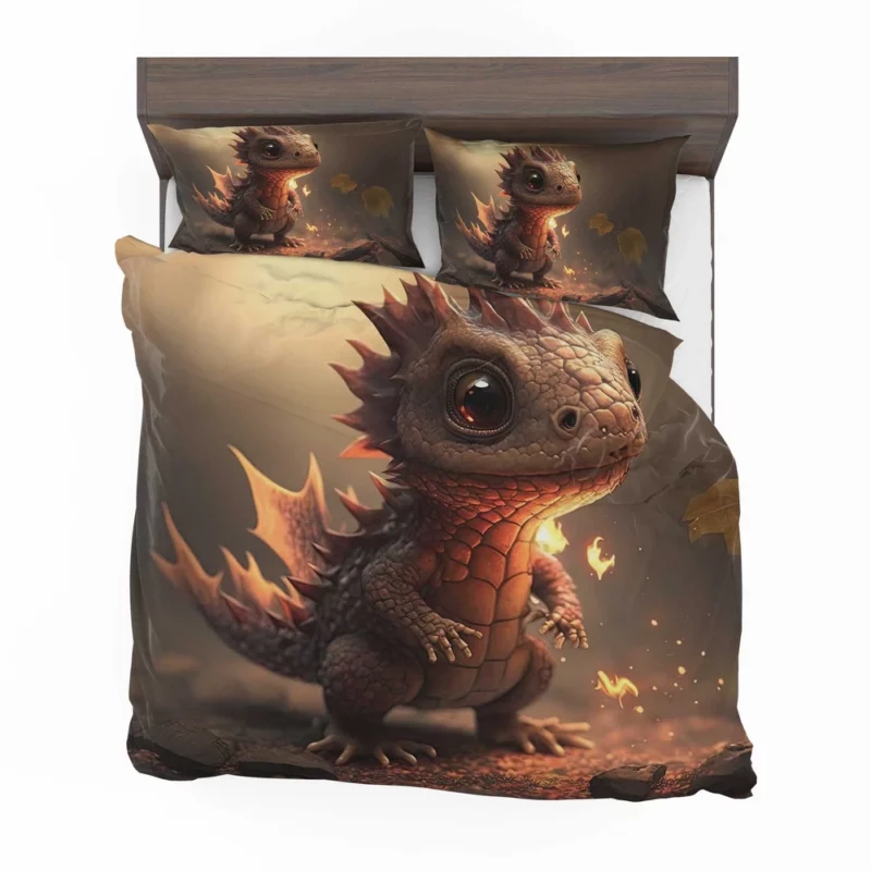 Dragon Preparing Fire Breath Bedding Set 2