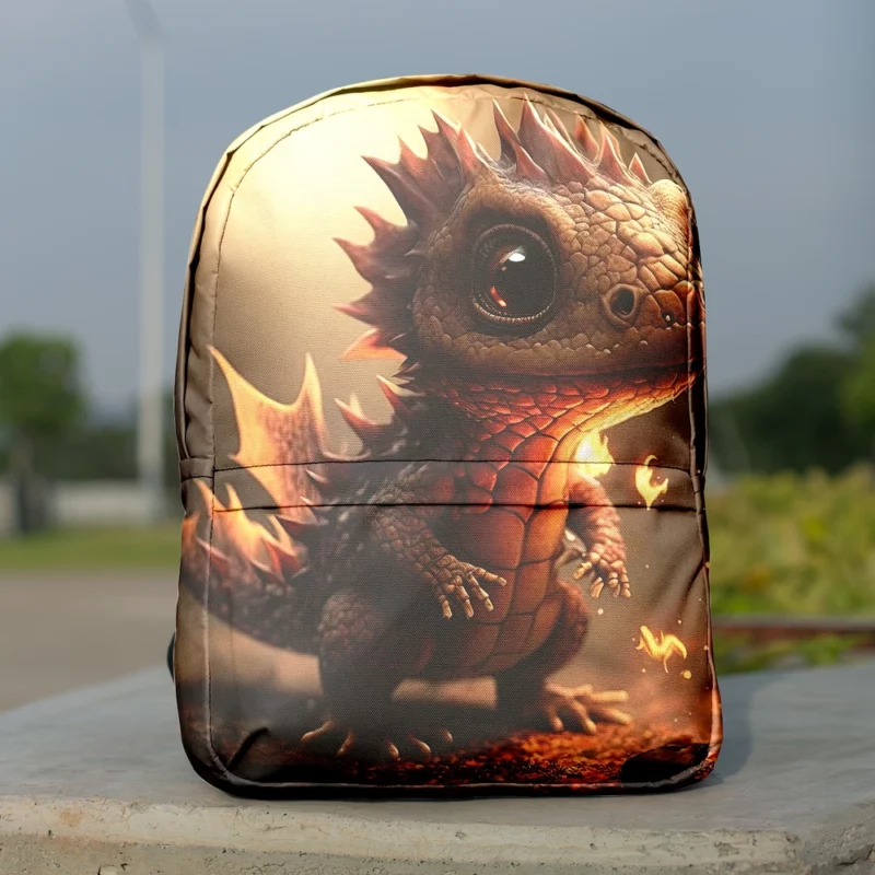 Dragon Preparing Fire Breath Minimalist Backpack