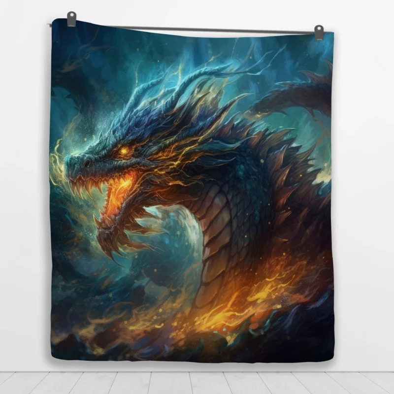 Dragon Spirit Encounter Quilt Blanket 1