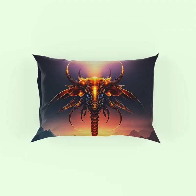 Dragon With Halo Painting Pillow Case