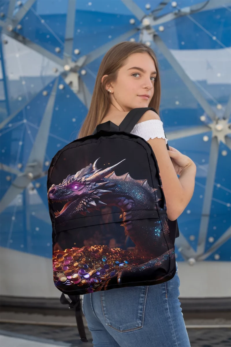 Dragons Fantasy Artwork Minimalist Backpack 2