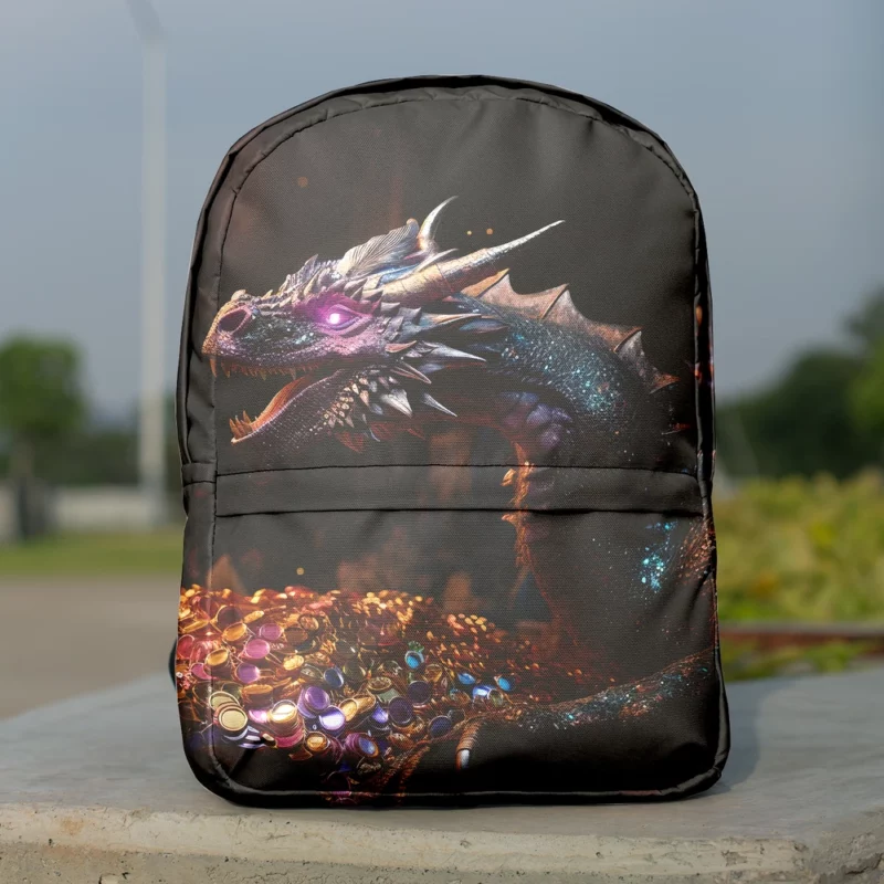 Dragons Fantasy Artwork Minimalist Backpack