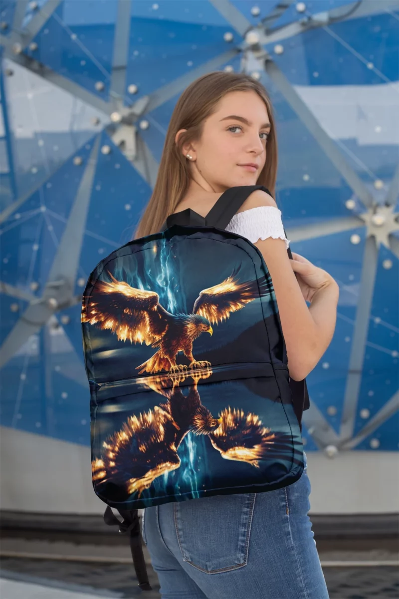 Eagle Digital Artwork Minimalist Backpack 2