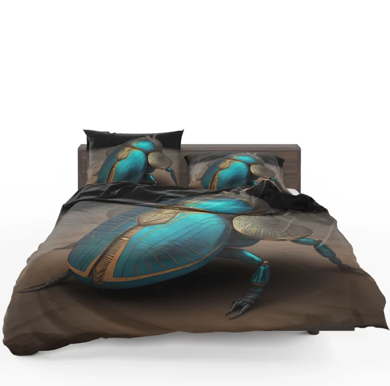 Egyptian Scarab Beetle Art Bedding Set 1