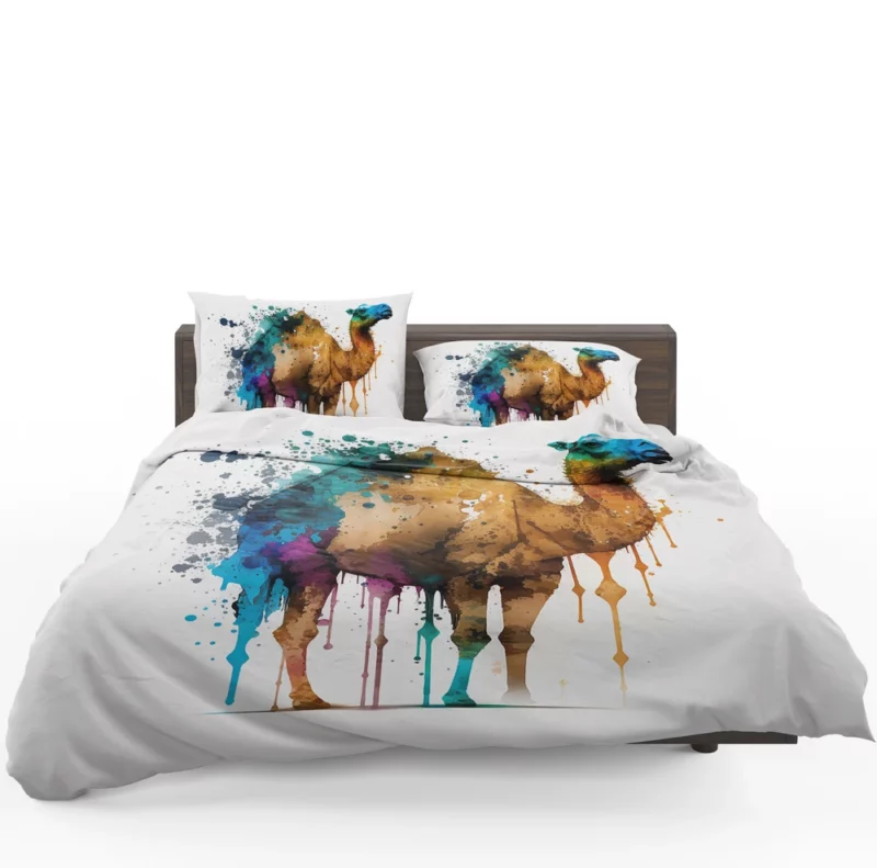 Eid Painting of Camels Bedding Set 1