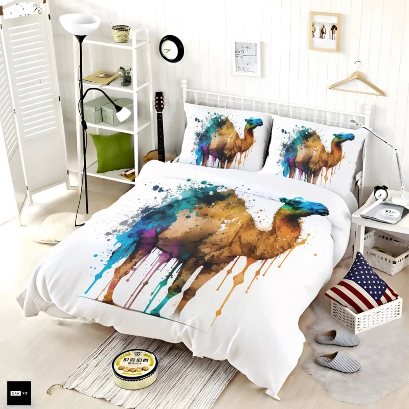 Eid Painting of Camels Bedding Set