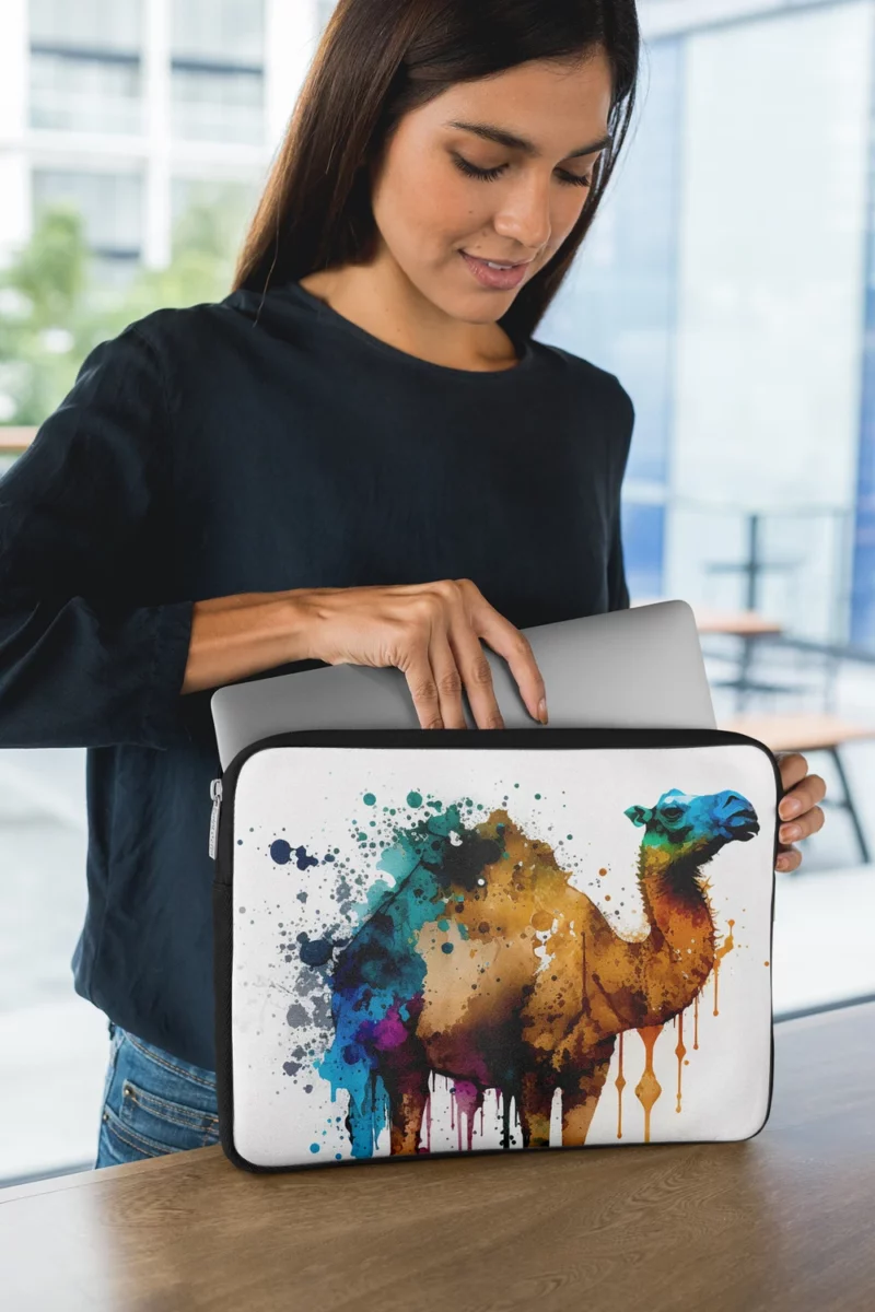 Eid Painting of Camels Laptop Sleeve 1