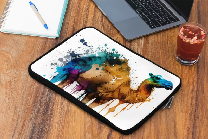 Eid Painting of Camels Laptop Sleeve 2