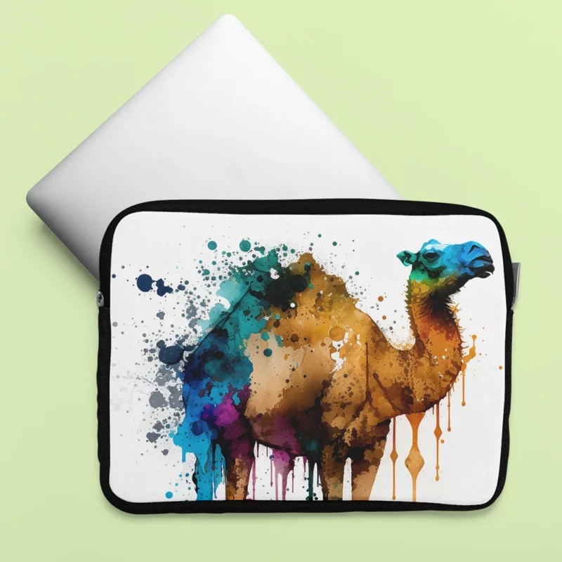 Eid Painting of Camels Laptop Sleeve