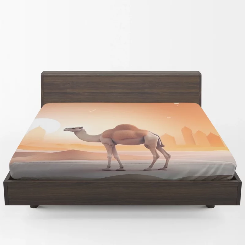 Eid al-Adha Camel Artwork Fitted Sheet 1