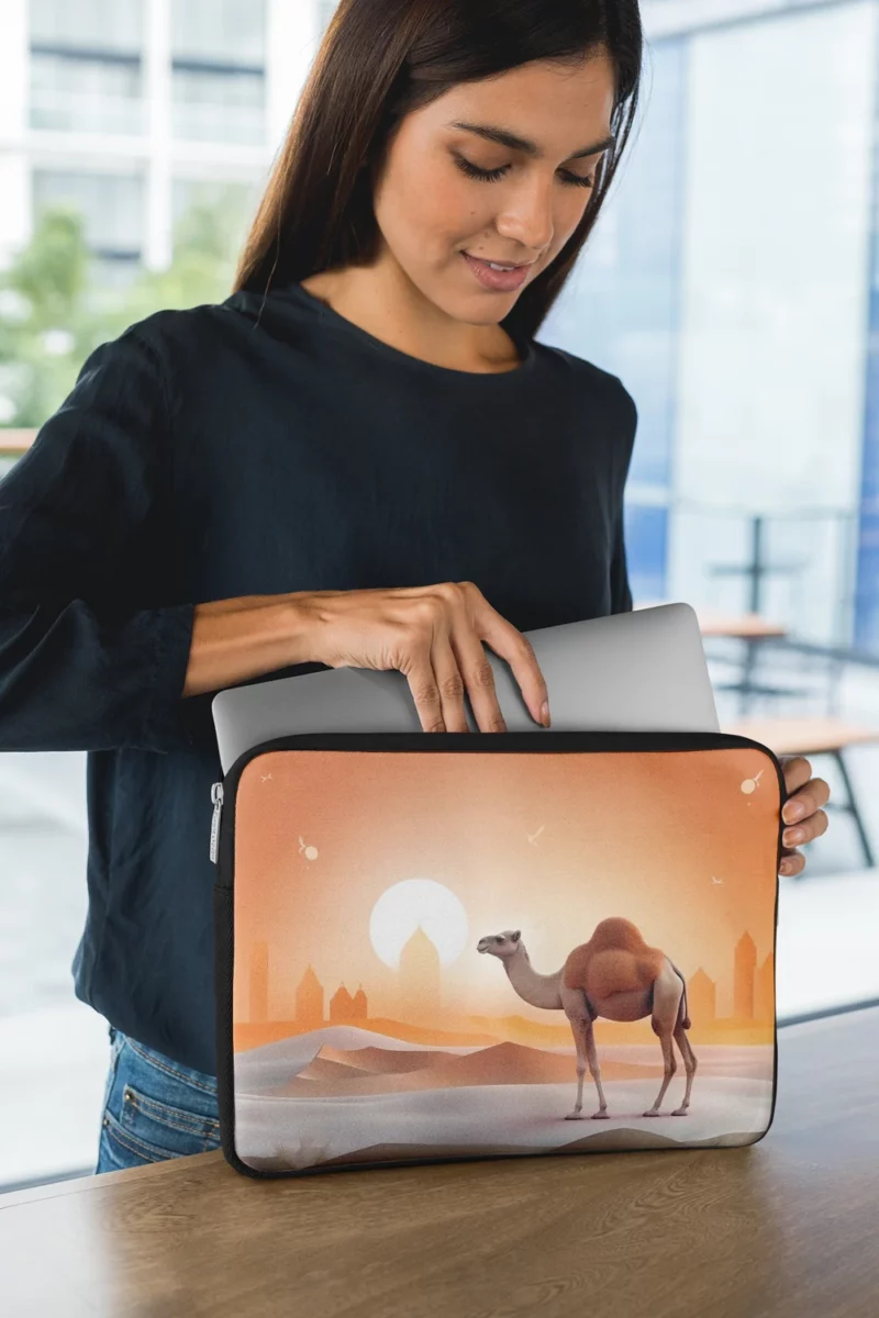 Eid al Adha Camel Artwork Laptop Sleeve 1