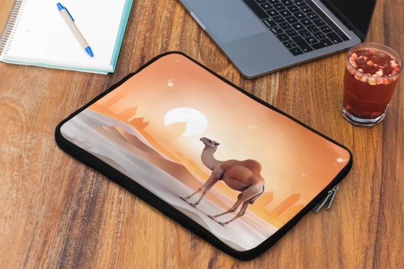 Eid al Adha Camel Artwork Laptop Sleeve 2