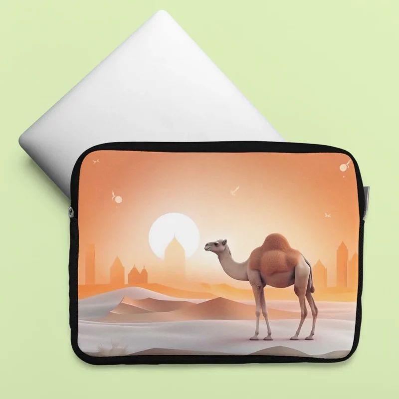 Eid al-Adha Camel Artwork Laptop Sleeve