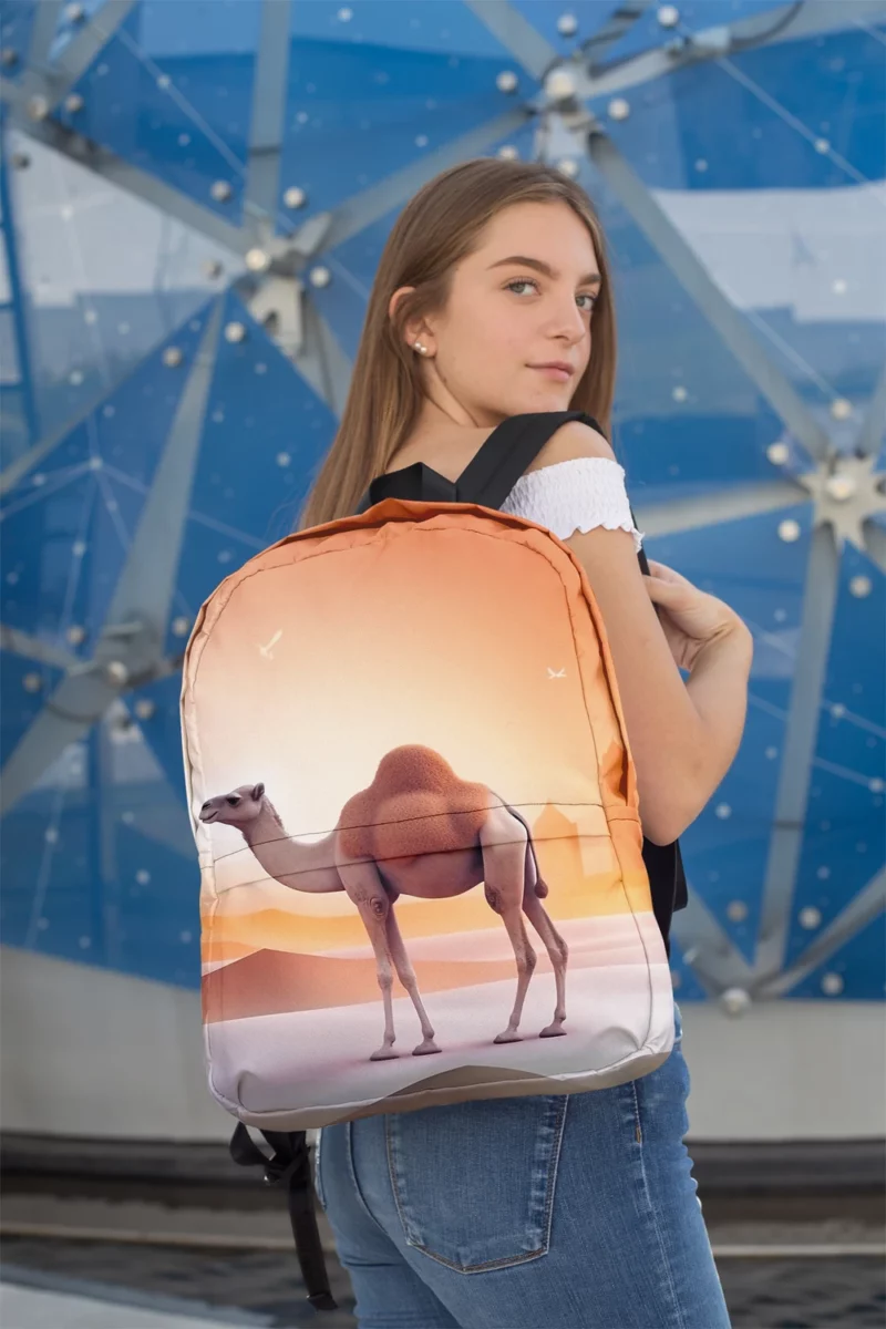 Eid al-Adha Camel Artwork Minimalist Backpack 2